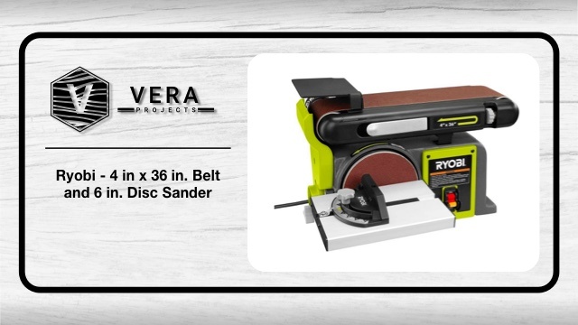 Ryobi – 4 in x 36 in. Belt and 6 in. Disc Sander Make Wood Circle – Part 2 of 2