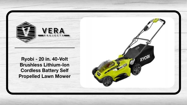 Ryobi – 20 in. 40-Volt Brushless Lithium-Ion Cordless Self Propelled Lawn Mower