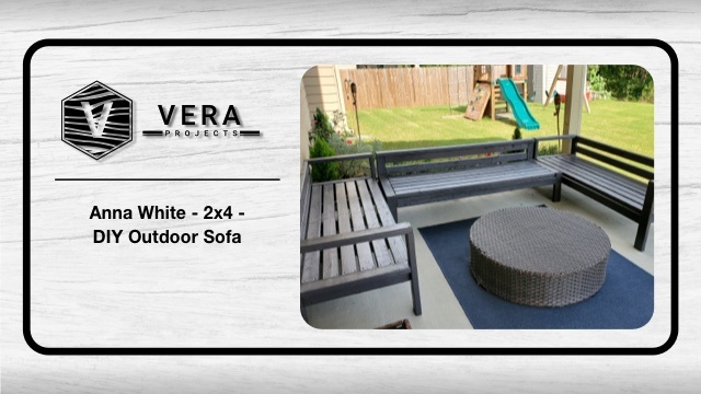 Anna White – 2×4 – DIY Outdoor Sofa