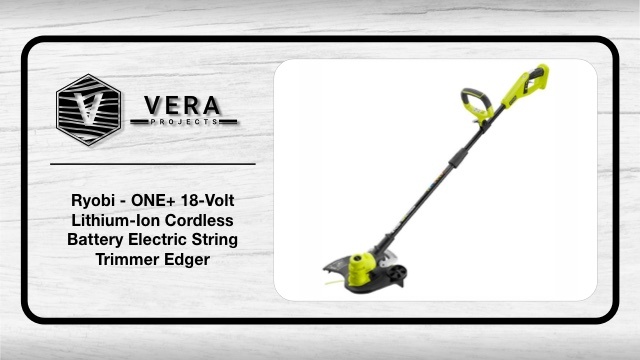 Ryobi – ONE+ 18-Volt Lithium-Ion Cordless Battery Electric String Trimmer Edger