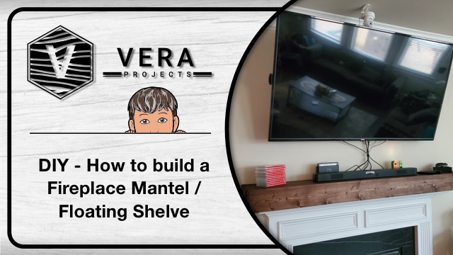 DIY – How to build a Fireplace Mantel / Floating Shelves