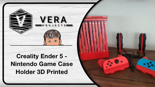 Creality Ender 5 Plus – Nintendo Switch Game Case Holder 3D Printed