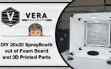 DIY 20×20 Spray Booth with Ventilation out of Foam Board and 3D Printed Parts