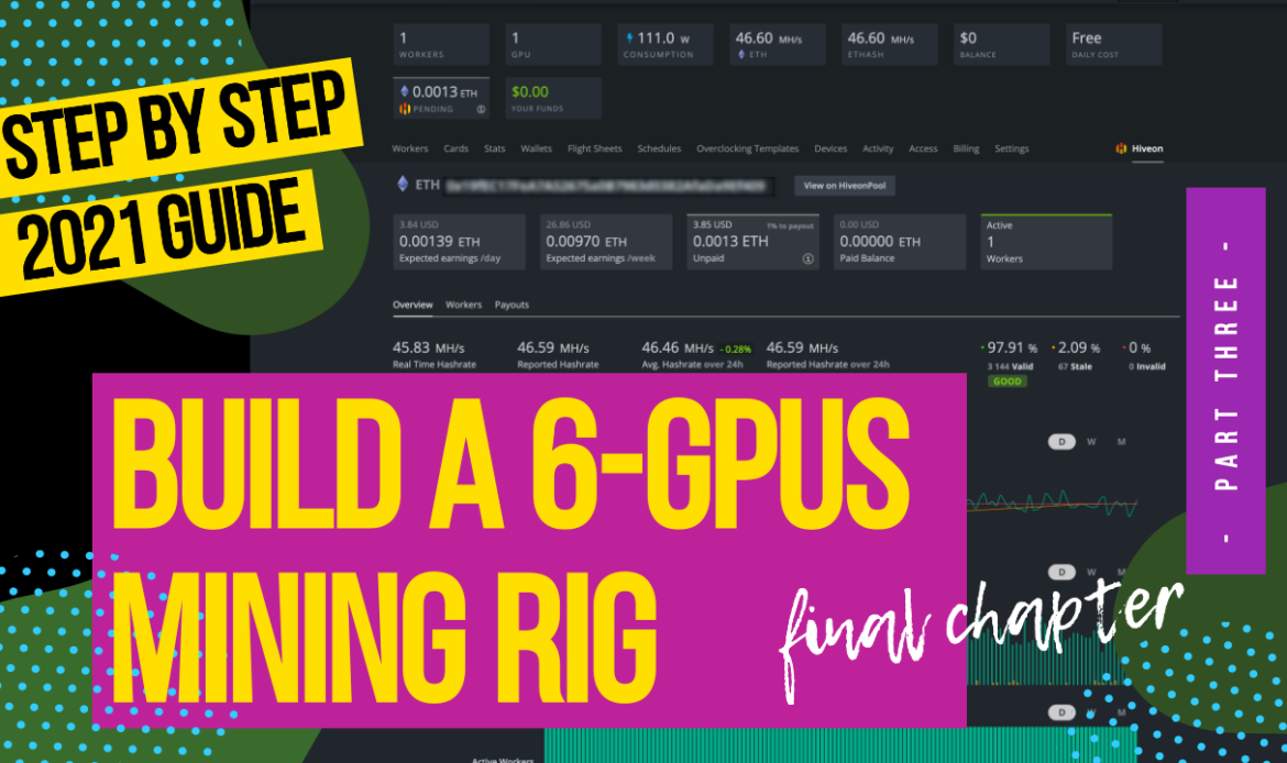 Part 3 of 3 – How to Build an Ethereum Crypto Mining Rig and Showing HIVE OS