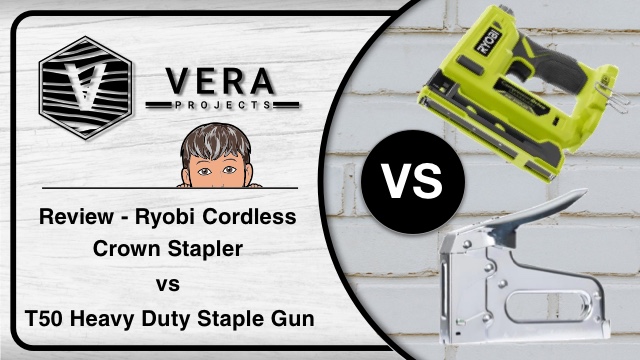 Review – Ryobi Cordless Crown Stapler vs T50 Heavy Duty Staple Gun 2021