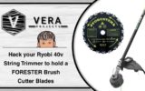 How to Hack your Ryobi 40v String Trimmer to hold a FORESTER Brush Cutter Blades