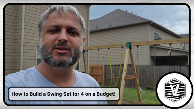 How to Build a Swing Set for 4 on a Budget!