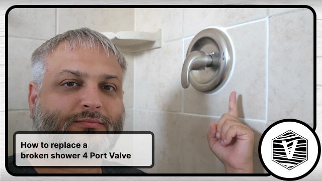 How to Replace a 4 Port Shower Valve in Wall with SharkBite