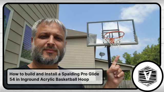 How to build and Install a Spalding Pro Glide 54 in Inground Acrylic Basketball Hoop